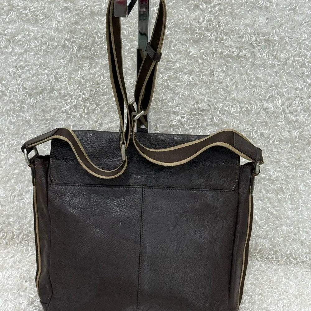 Coach Men's Brown Leather Messenger Bag